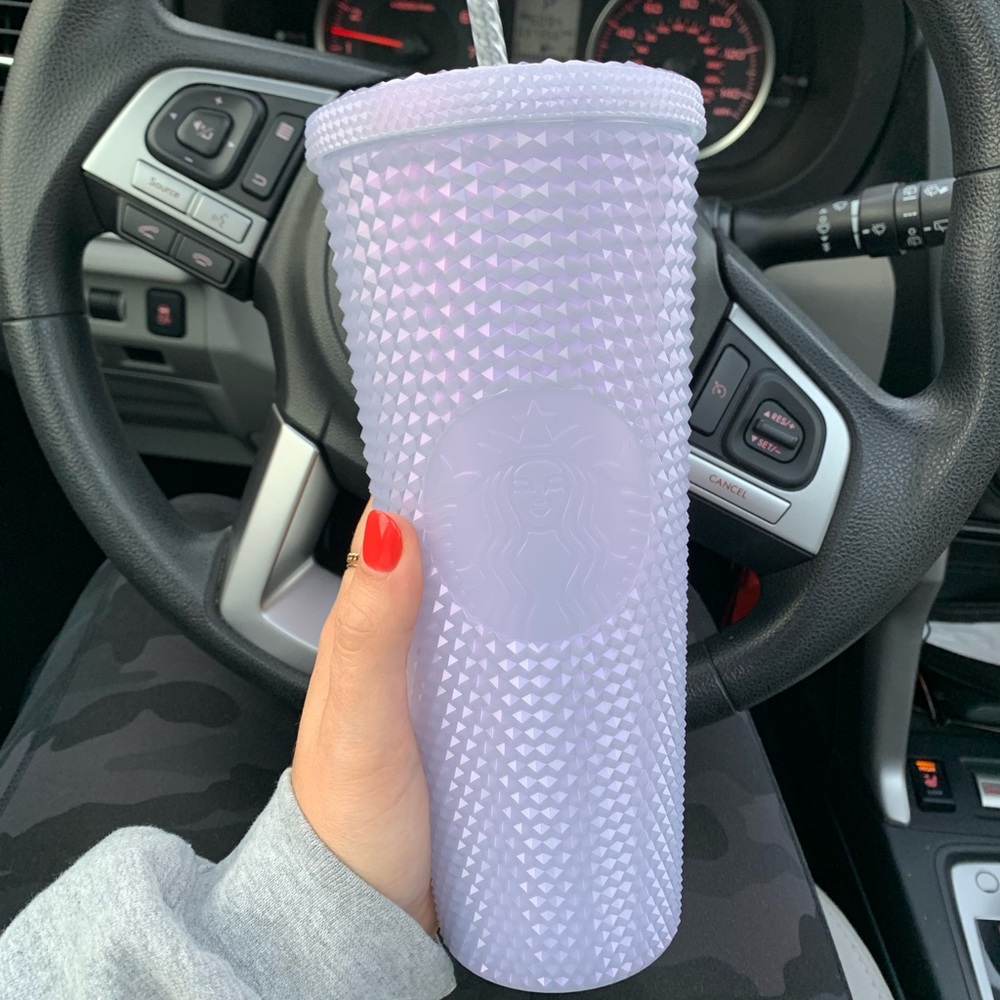 ICY WHITE Starbucks Venti Tumbler Special Limited Holiday 2021 Purple